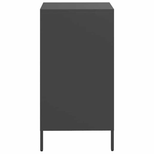 Maison Exclusive - Buffet sort 35x39x73,5 cm koldvalset stål