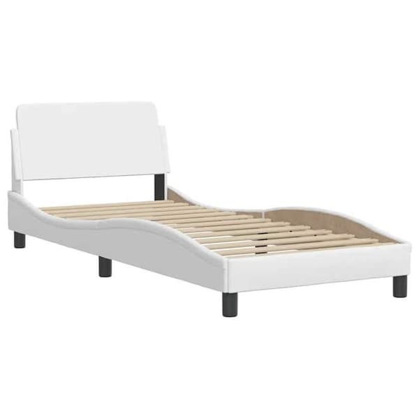 Maison Exclusive - Dover sängram vit 80x200 cm konstläder
