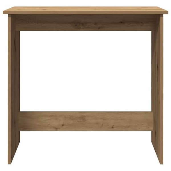 Maison Exclusive - Håndlavet egetræskontor 80x40x75 cm ingeniørtræ Ek