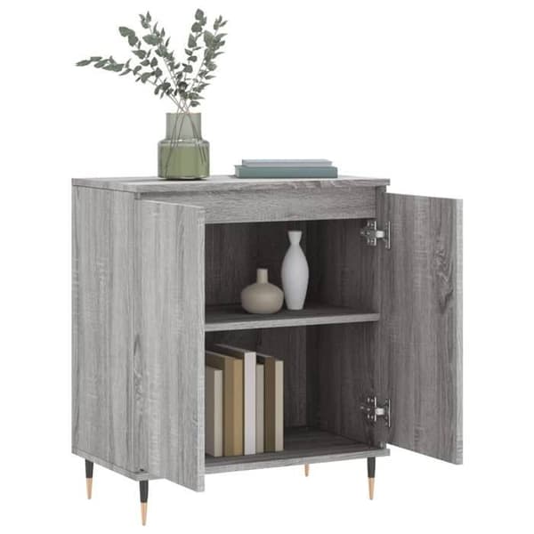 Buffé - EXKLUSIVT HUS - Sonoma - Grå - 60x35x70 cm - Ingenjörsträ grå