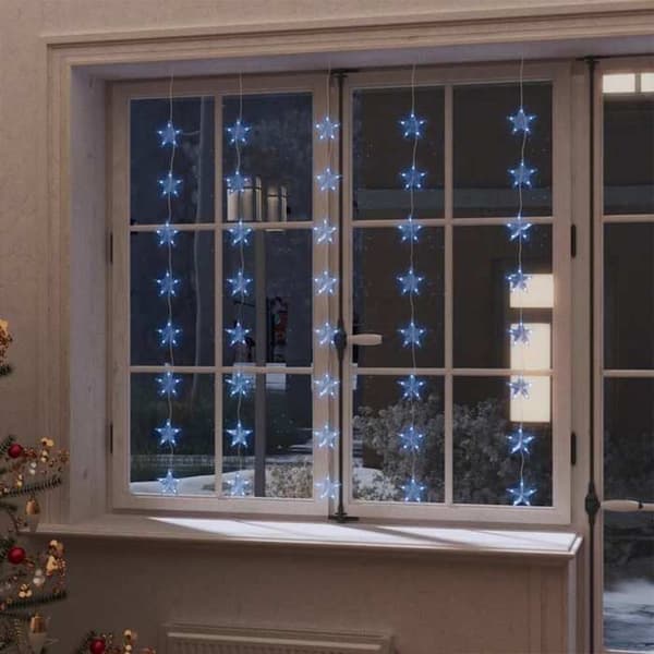 Maison Exclusive - Lyskæde med stjerner LED 200 LED Blå 8 funktioner Blå