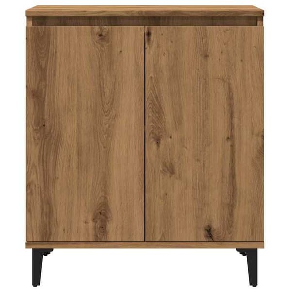 Maison Exclusive - Buffet i egetræ, håndlavet 60x35x70 cm, ingeniørtræ