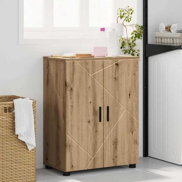 Maison Exclusive - Badrumsskåp Ek hantverk 60 x 35 x 80 cm