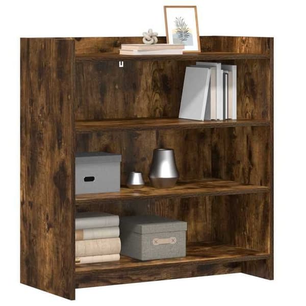 Maison Exclusive - Buffé Ek rökt 75 x 36 x 80 cm Ingenjörsträ