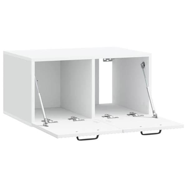 Maison Exclusive - Väggmonterad TV-möbel Vit 59,5 x 41 x 30 cm Ingenjörsträ Vit
