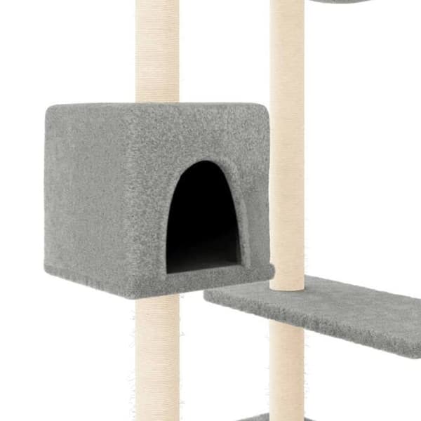 Maison Exclusive - Kattträd med klösträningar ljusgrå 82 cm ljusgrått