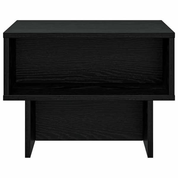 Bord - EKSKLUSIV HUS - 48 x 46 x 35 cm - Sort eg - Ingeniørtræ - Rektangulær svart ek