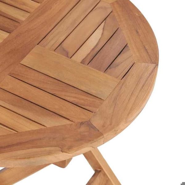 Havemøbel - MAISON EXCLUSIVE - 45 cm - Massiv teak - Sammenklappelig - Velegnet til udendørs brug