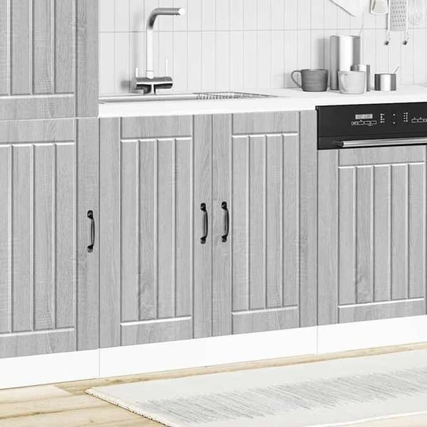 Maison Exclusive - Basis møbel til vaskeskab Lucca sonoma grå ingeniørtræ