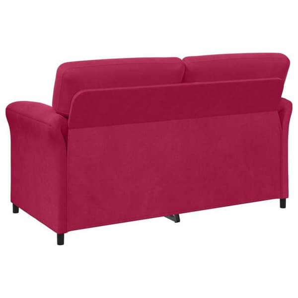 Maison Exclusive - Soffgrupp 2 delar Bordeaux Sammet