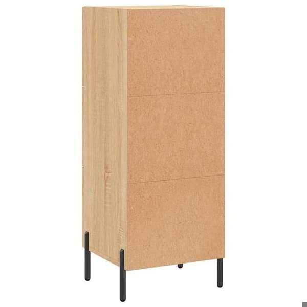 Maison Exclusive - Buffé Ek sonoma 34,5x34x90 cm Ingenjörsträ