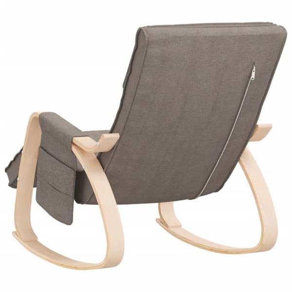 Maison Exclusive - Fåtölj med gungstol Taupe Tyg Mol