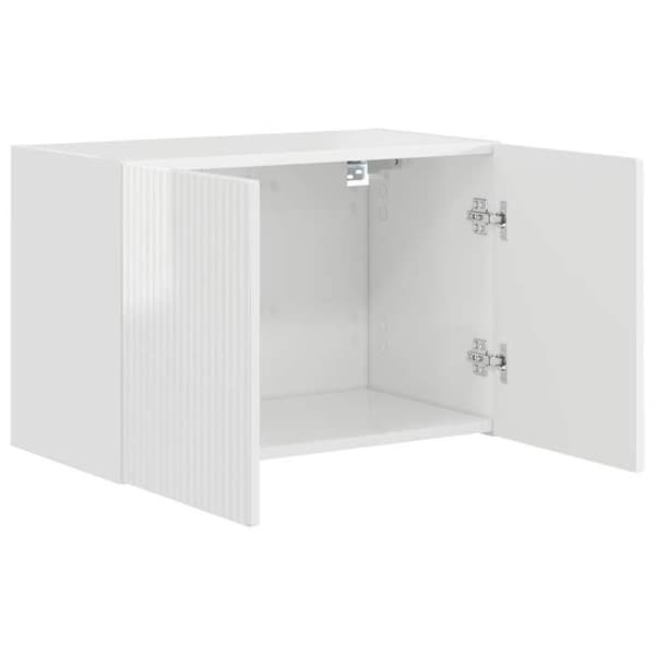 Maison Exclusive - Väggmonterad TV-möbel 59,5 x 31 x 40 cm Blank vit