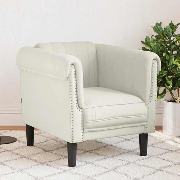 Maison Exclusive - Fløjl lænestol i creme