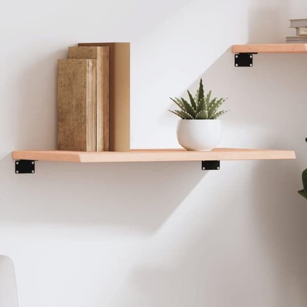 Maison Exclusive - Væghylde 60x30x2 cm ubehandlet massiv egetræ