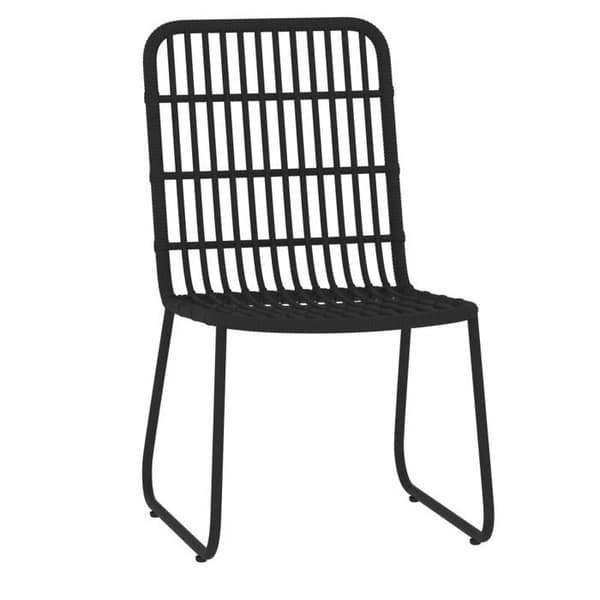 Havemøbel sæt - Eksklusiv Hus - 7 stk - Rektangulær 140x70 cm - Sort Svart
