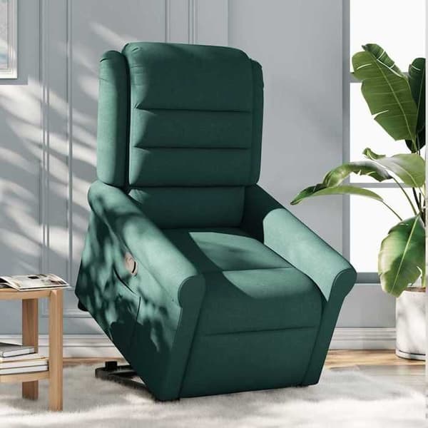 Maison Exclusive - Tummanvihreä kangas nojatuoli