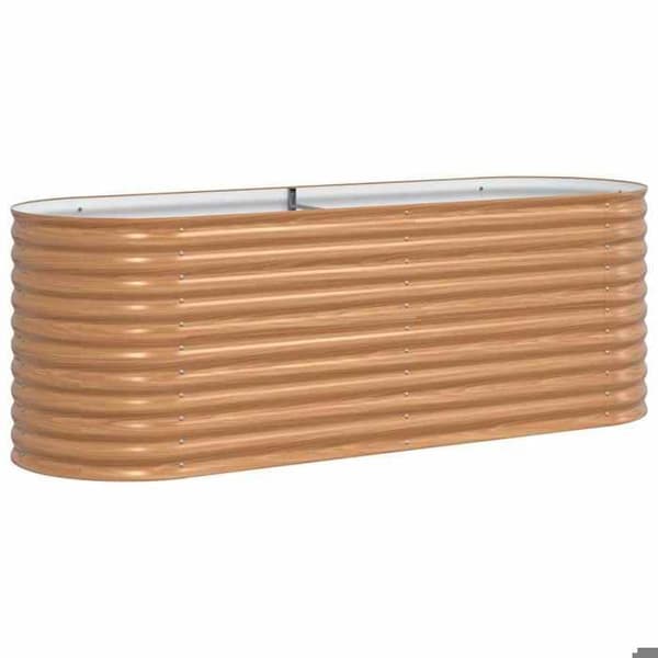 Maison Exclusive - Hög säng Brun 240 x 80 x 81 cm Stål