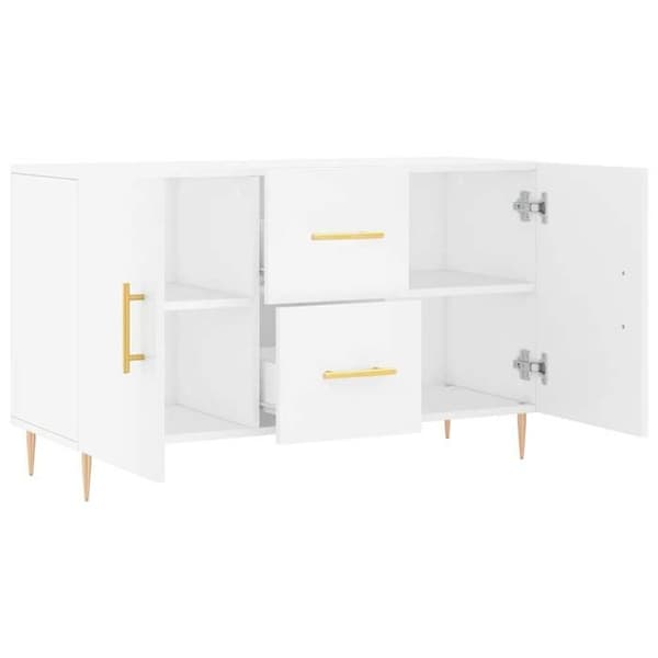 Maison Exclusive - Vit buffé 100x36x60 cm ingenjörsträ