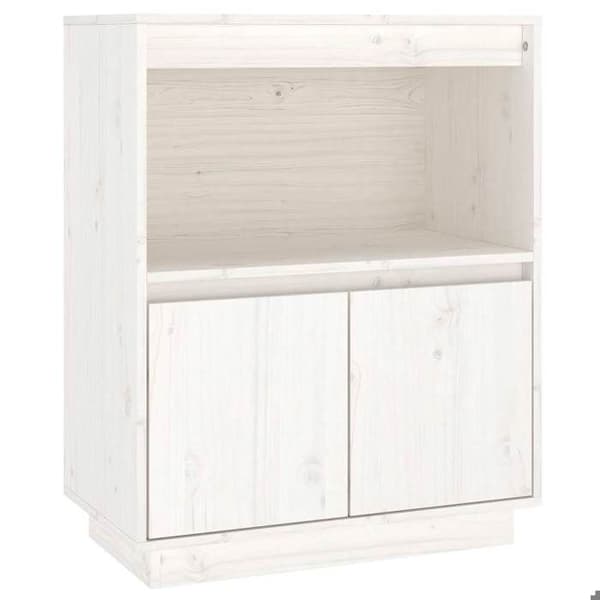 Maison Exclusive - Buffé Vit 60x34x75 cm Massivt furu Vit