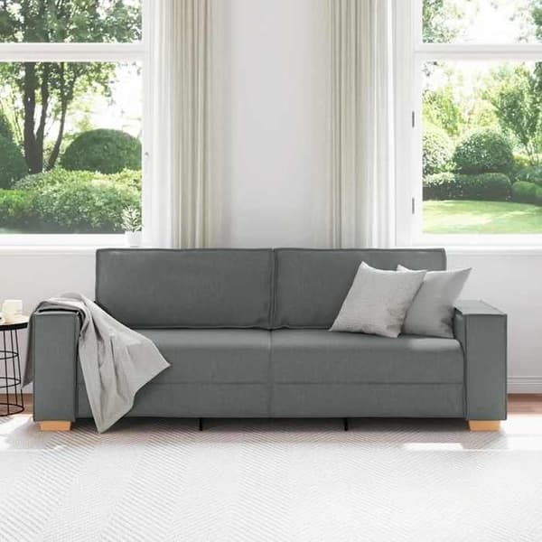Maison Exclusive - Sofa 3 pladser Mørkegrå 220x78x84 cm Stof