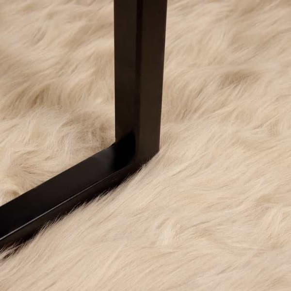 Maison Exclusive - Matta i falsk TAFALLA Beige Ø 80 cm Polyester