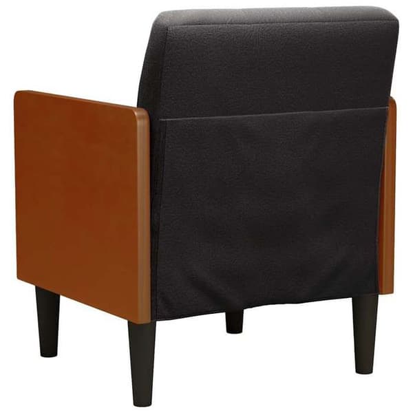 Maison Exclusive - Stol med armlæn sort 55 cm fløjl