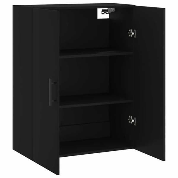 Maison Exclusive - Musta seinäkaappi 69,5x34x90 cm