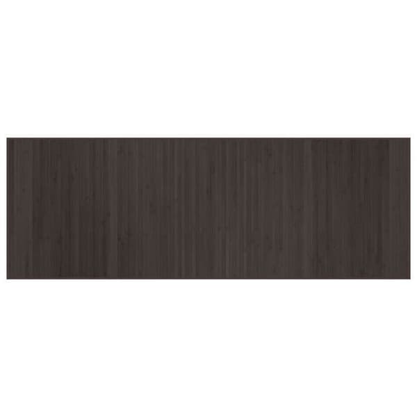 Maison Exclusive - Mörkbrun rektangulär matta 70x200 cm bambu