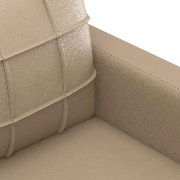 Maison Exclusive - Sæt af 3 sofaer med puder Cappuccino Simil læder