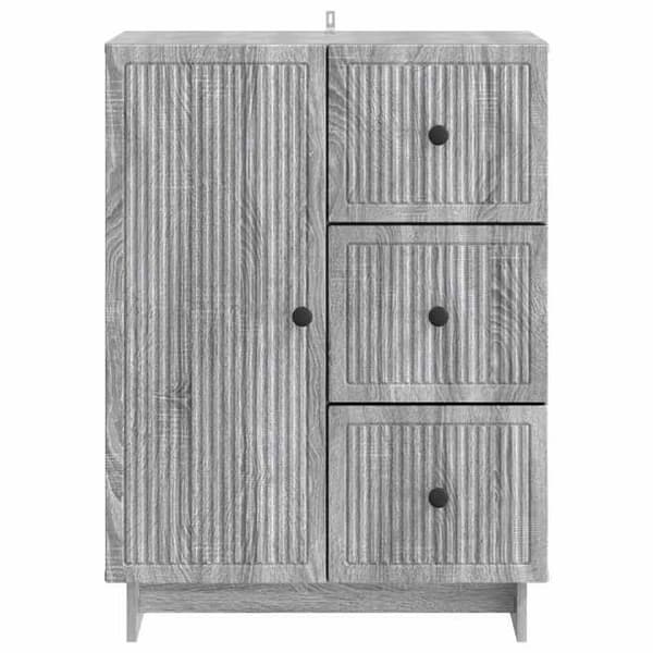 Maison Exclusive - Buffé Sonoma grå 66 x 34,5 x 90 cm Ingenjörsträ