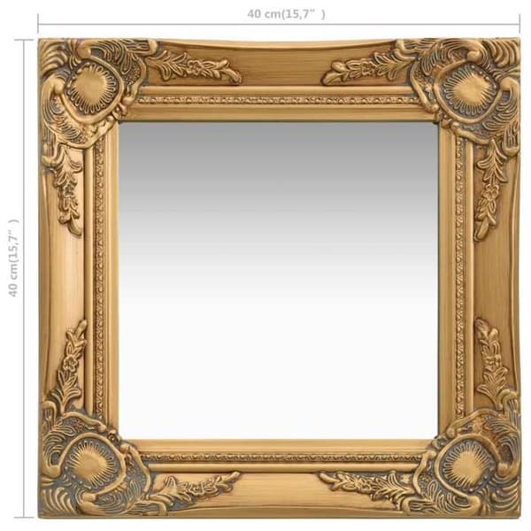 Maison Exclusive - Barockstil väggspegel 40x40 cm Guld