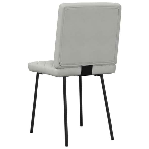 Maison Exclusive - Matstolar set om 2 Ljusgrå Sammet