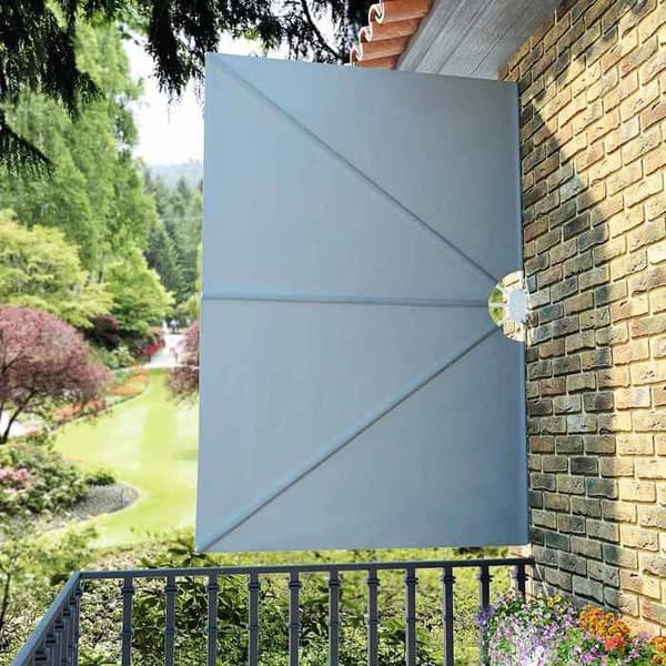 Maison Exclusive - Fällbart sidotak för terrass Grå 240 x 160 cm Grå