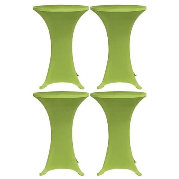 Maison Exclusive - Utsträckbara bordsöverdrag 4 st 70 cm Grön