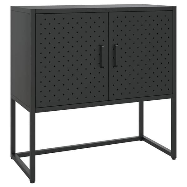 Maison Exclusive - Buffet Musta 75x35x75 cm Teräs Svart