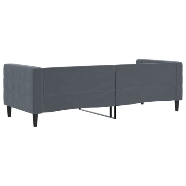 Maison Exclusive - Tummanharmaa lepotuoli 80x200 cm sametti