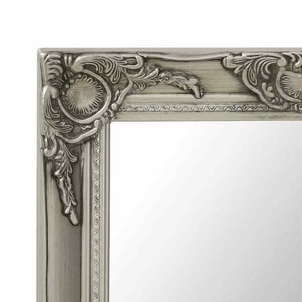 Maison Exclusive - Barockstil väggspegel 50x80 cm Silverfärgad Silver