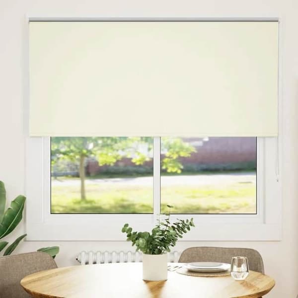 Maison Exclusive - Rullgardin i off-white 165x150 cm tygbredd