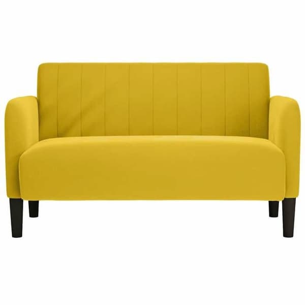Maison Exclusive - Keltainen 109 cm samettinen sohva