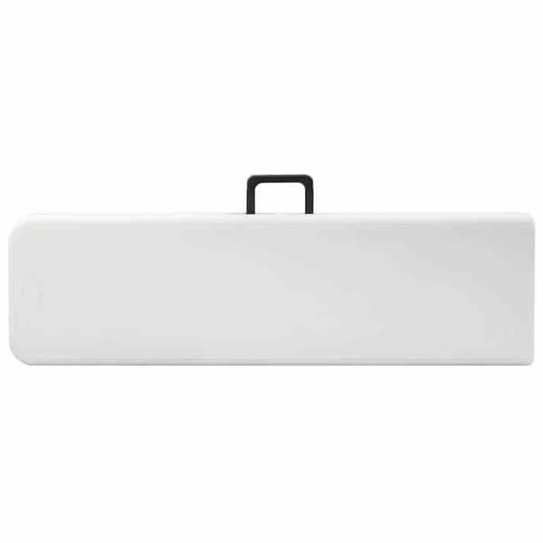 Maison Exclusive - Fällbara trädgårdsbänkar set om 2 180 cm PEHD Vit Vit