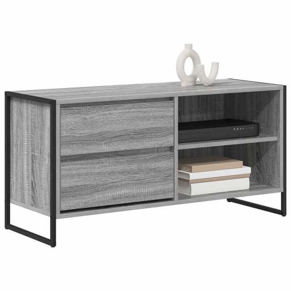Maison Exclusive - TV-møbel 100 x 36 x 49,5 cm Sonoma grå Ingeniørtræ