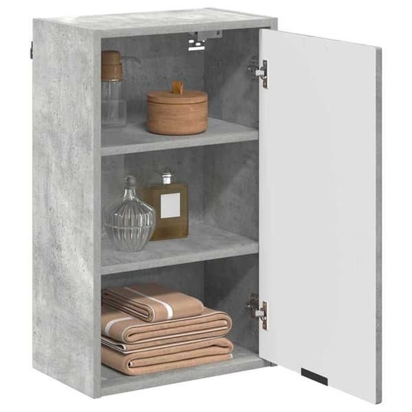 Maison Exclusive - Badeværelsesskab Grå beton 39 x 23,5 x 65 cm