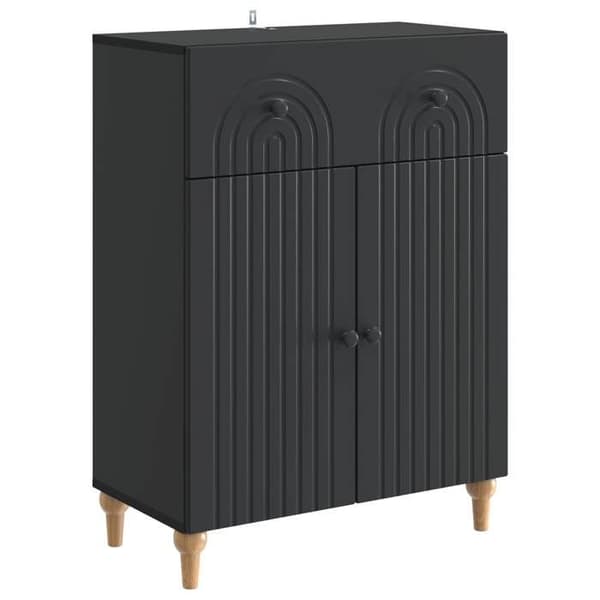 Maison Exclusive - Buffet Sort 66 x 34,5 x 90 cm Ingeniørtræ