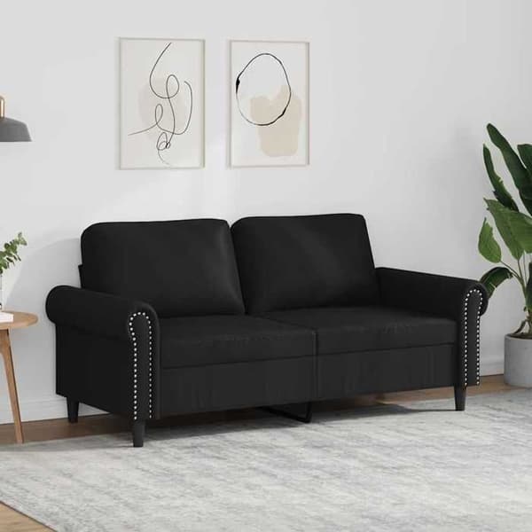 Maison Exclusive - 2-personers Sofa Sort 140 cm Syntetisk Læder