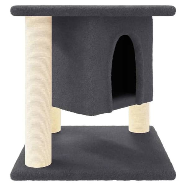 Maison Exclusive - Kattekradse med sisal i mørkegrå 37 cm Mörkgrå