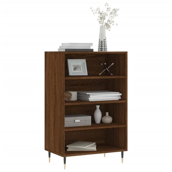 Maison Exclusive - Buffé hög ek brun 57x35x90 cm ingenjörsträ