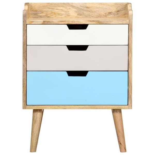 Maison Exclusive - Natbord 47x35x63 cm Solid mangotræ Varierade färger (slumptäckning, va