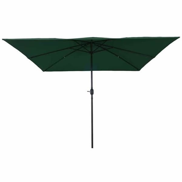 Maison Exclusive - Trädgårdsparasol Grön 295 x 295 x 245 cm Polyester och Stål
