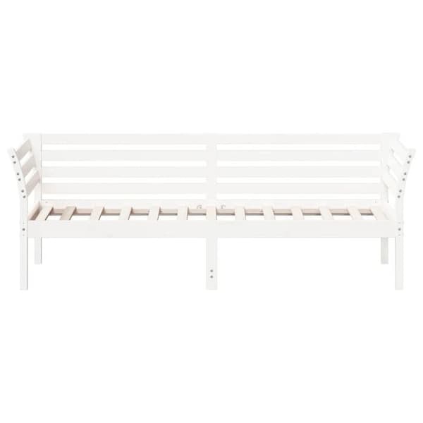 Maison Exclusive - Sängsoffa utan madrass vit 100x200 cm massiv furu